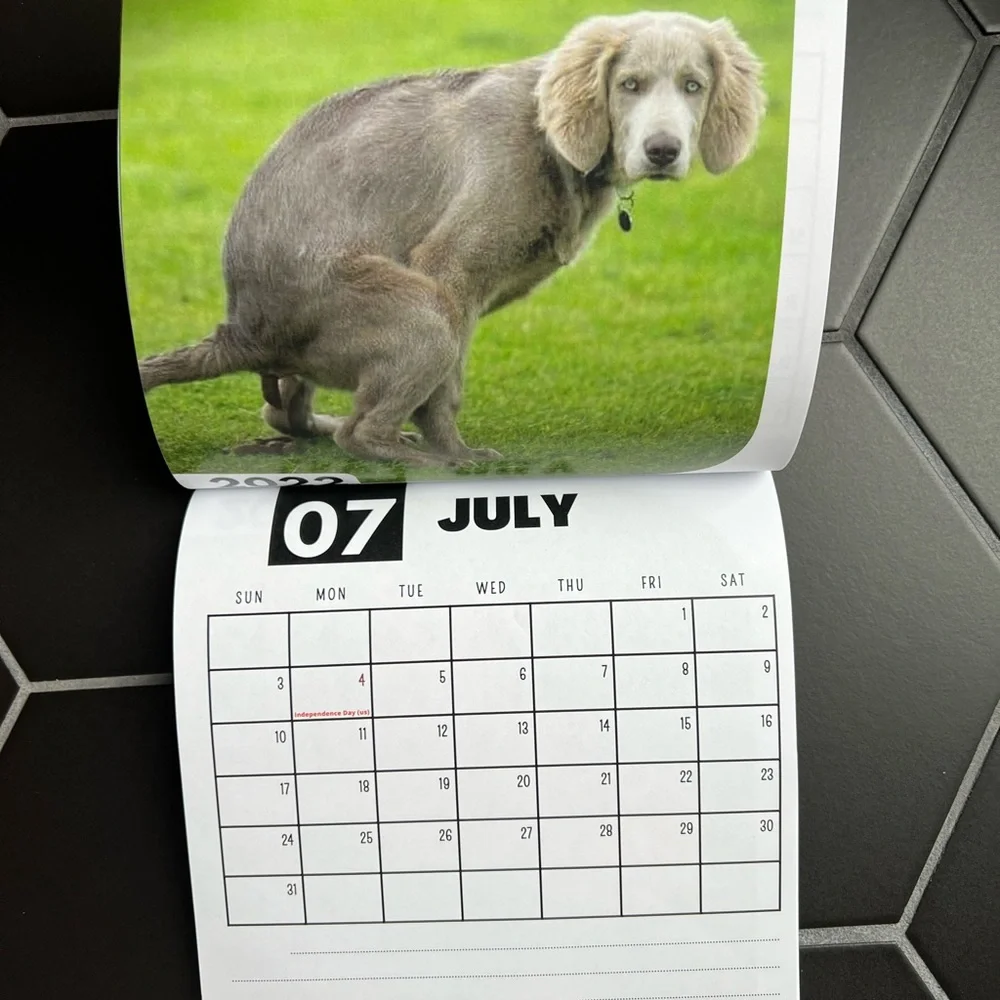 New Pooping dogs calendar - 2022
